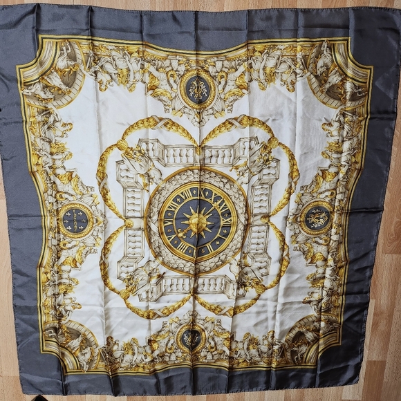 Lancel Silk Scarf 34/34 Authentic - Picture 3 of 11